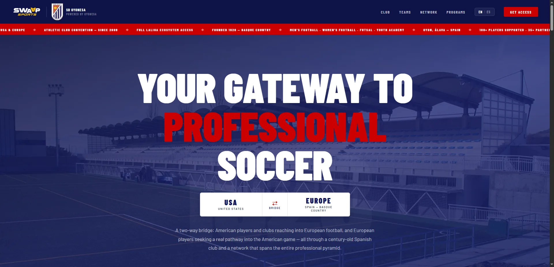 Screenshot of swaapsports.com